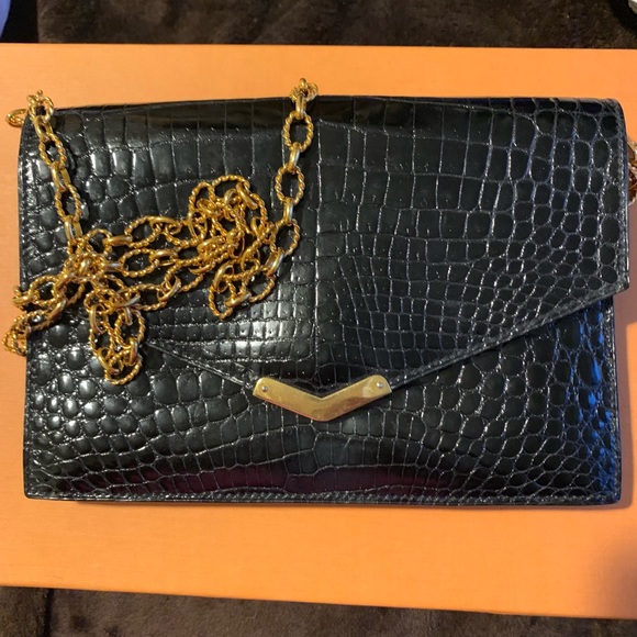 Vintage Crocodile style skin in leather texture - Picture 3 of 4